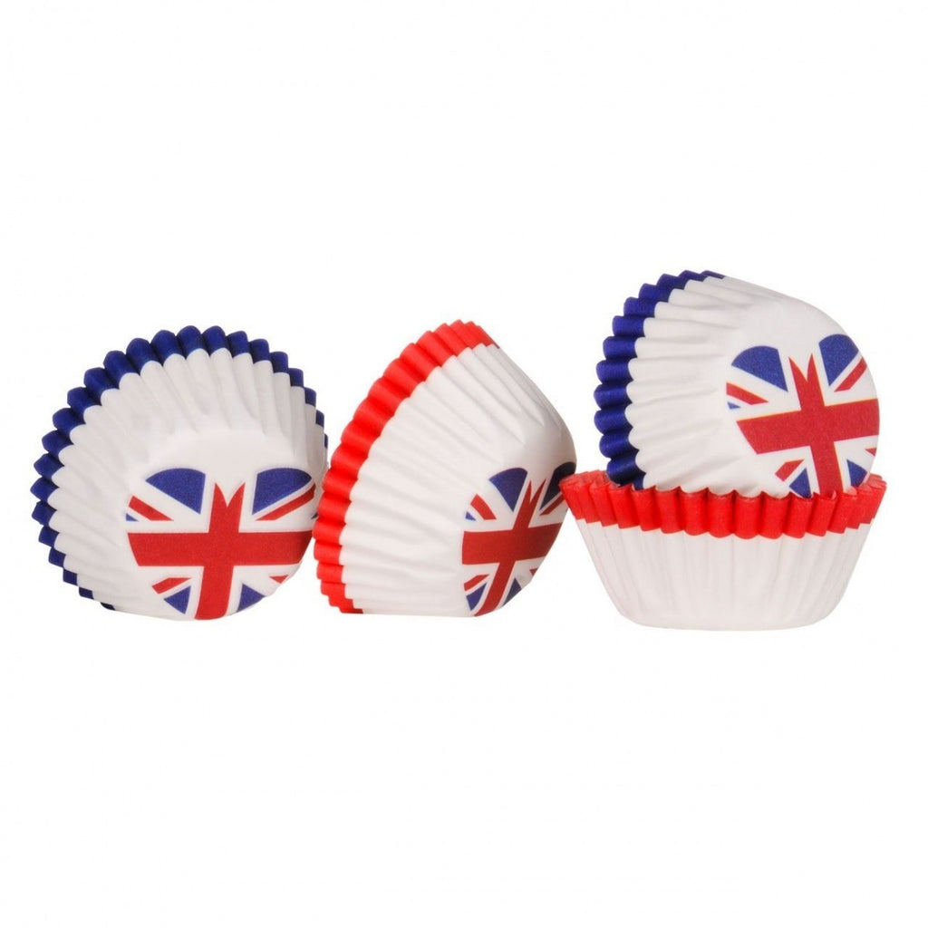 Image - Premier Mini Cupcake Cases UK Flag Design Paper/Greaseproof, 100pcs, I Love UK