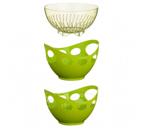 Image - Premier 2 in 1 Strainer and Bowl Set, 3L, Lime Green