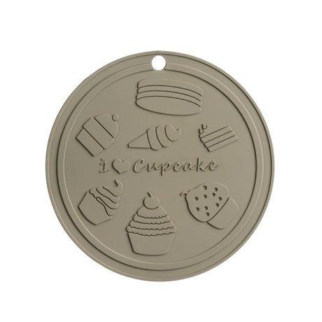 Image - Premier Housewares I Love Cupcakes Trivet Silicone, 15.5cm, Grey
