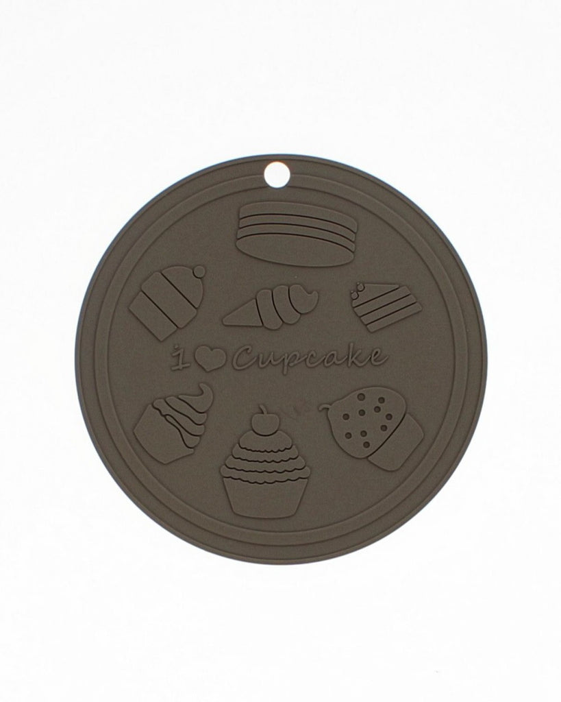 Image - Premier Housewares I Love Cupcakes Trivet Silicone, 15.5cm, Grey