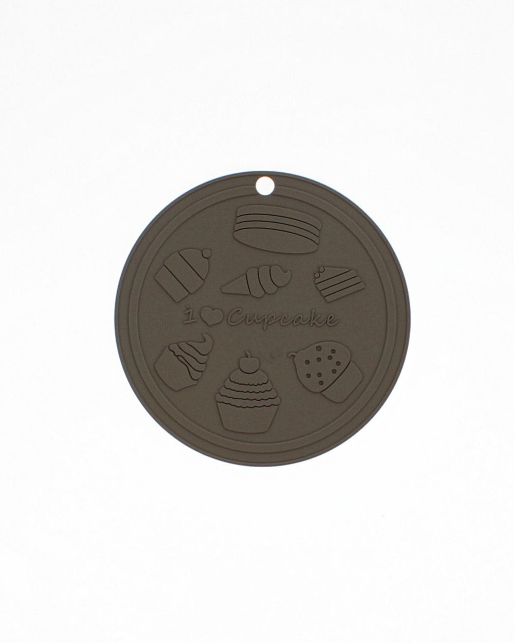 Image - Premier Housewares I Love Cupcakes Trivet Silicone, 15.5cm, Grey