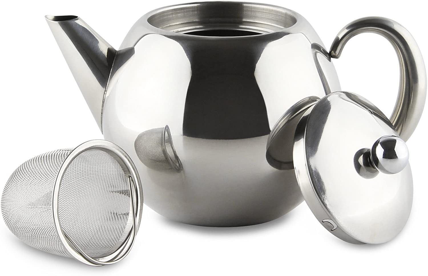 Café Olé 0.5L Teapot, Stainless Steel – Grunwerg