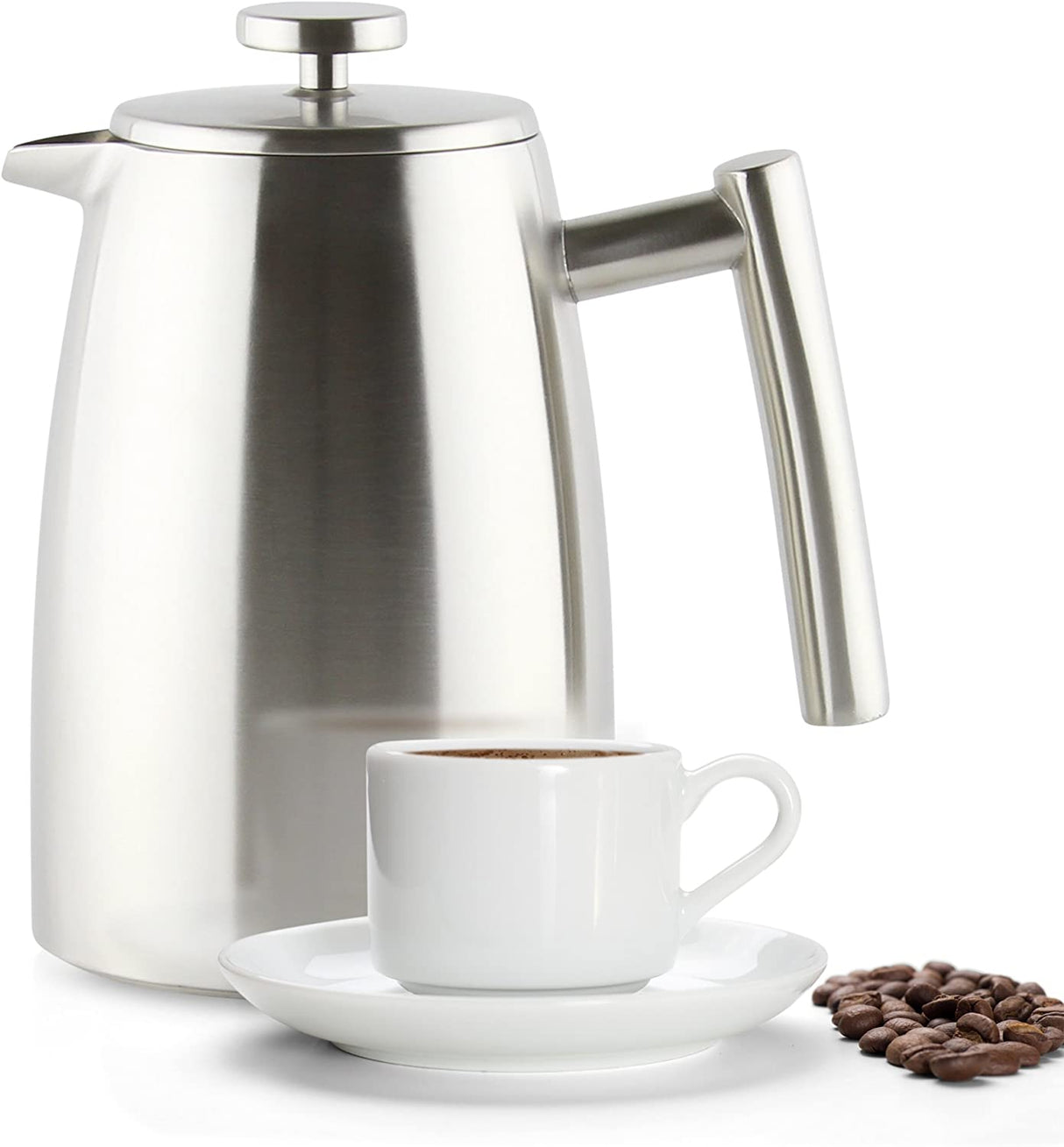 Image - Grunwerg Belmont D/W Cafetiere, 6-Cup, Satin