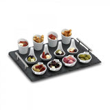 Image - Grunwerg 13pc Slate Appetiser & Serving Set