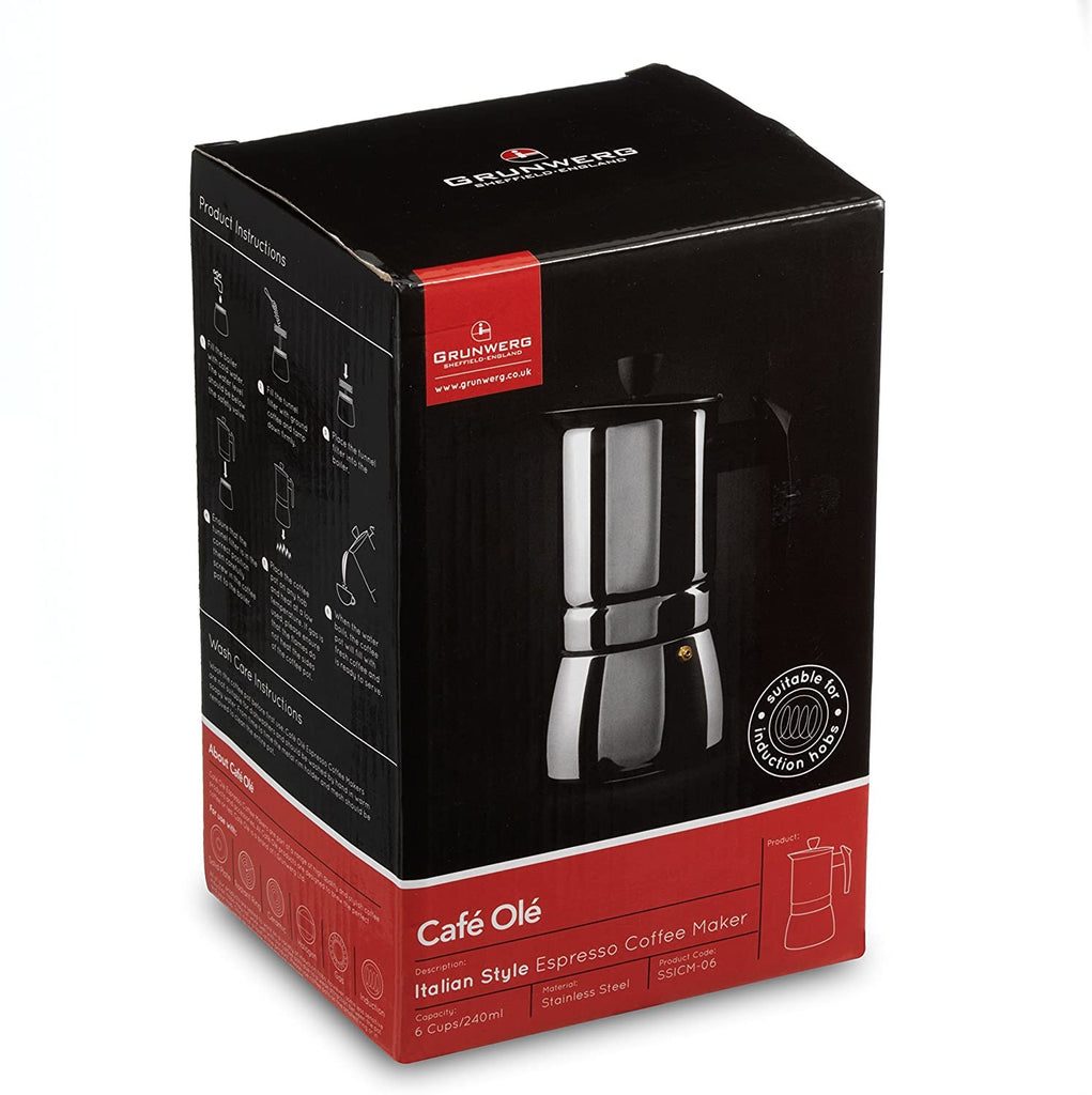 Image - Grunwerg 4Cup S/S Espresso Mkr, (Induction)
