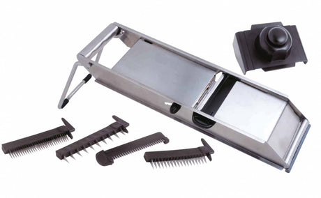 Image - Grunwerg Mandolin Stainless Steel Slicer, SIlver/Black