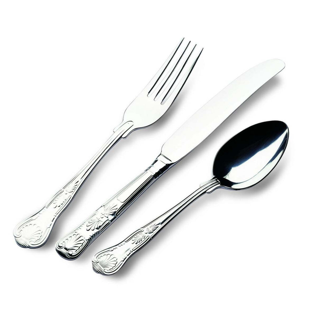 Image - Grunwerg Stainless Steel Cutlery Kings Set, 24pc, Silver