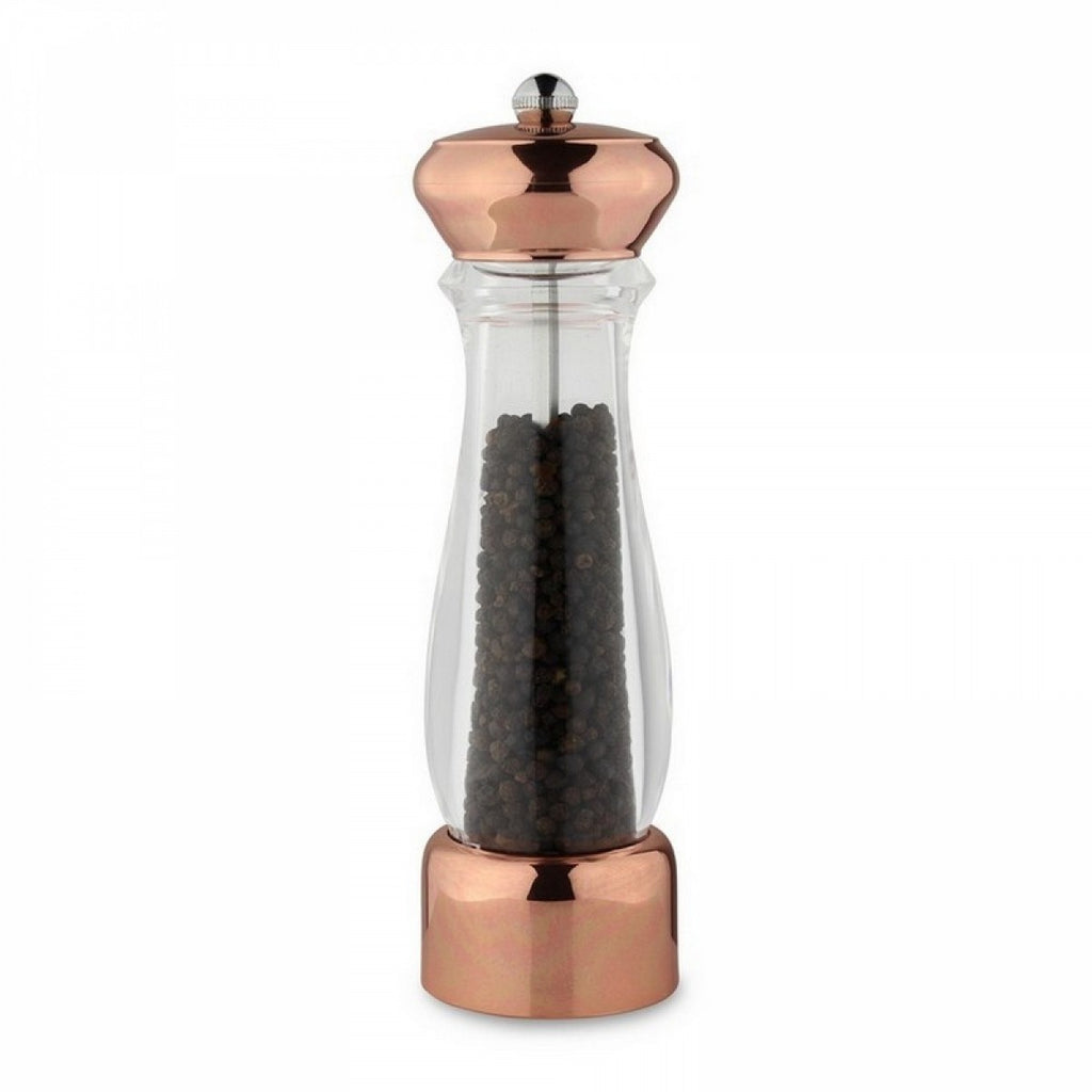 Image - Grunwerg Shiny Copper and Acrylic Pepper or Salt Mill, 21cm