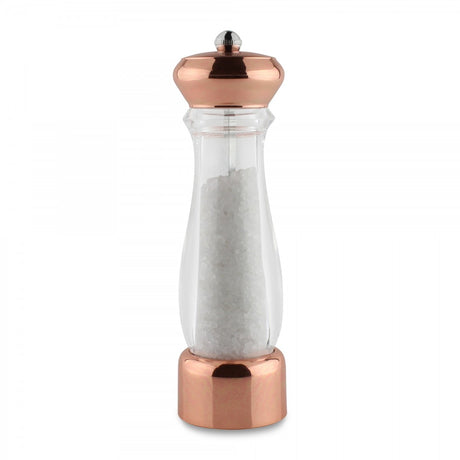 Image - Grunwerg Shiny Copper and Acrylic Pepper or Salt Mill, 21cm