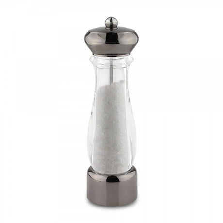 Image - Grunwerg Gunmetal Grey and Acrylic Pepper or Salt Mill, 21cm