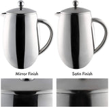 Image - Grunwerg Bellied 8-Cup Cafetiere, Double Wall, Satin Finish