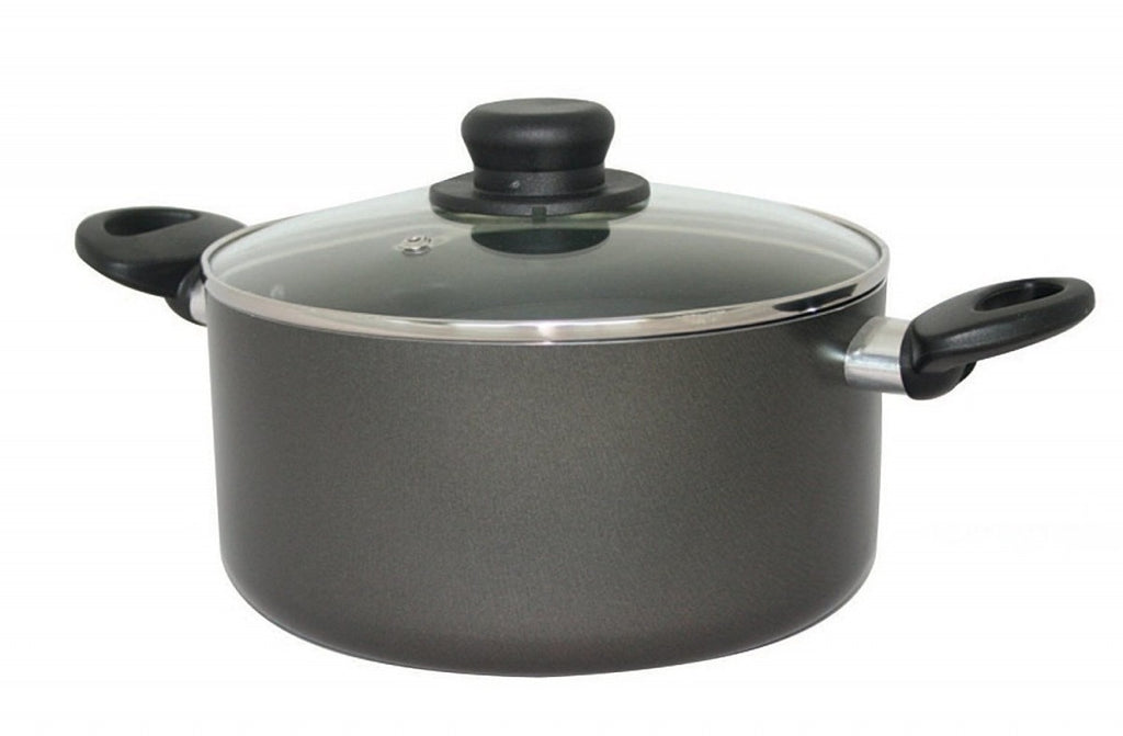 Image - Cook's Choice Harbenware Non-stick Stockpot Pan with Glass Lid, 28cm