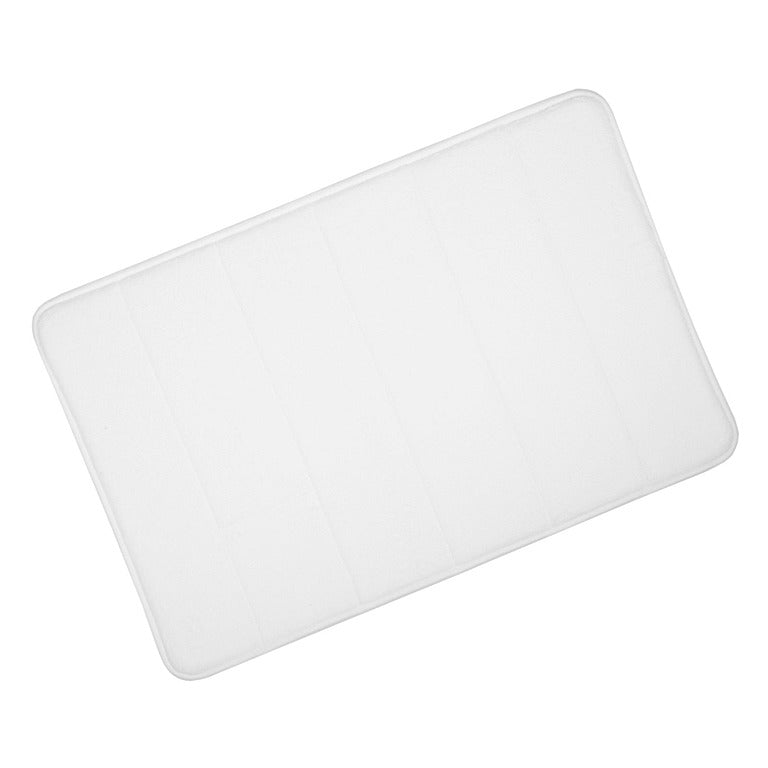 Image - RJM Home Edition Extra-Large Microfibre Memory Foam Bath Mat, White