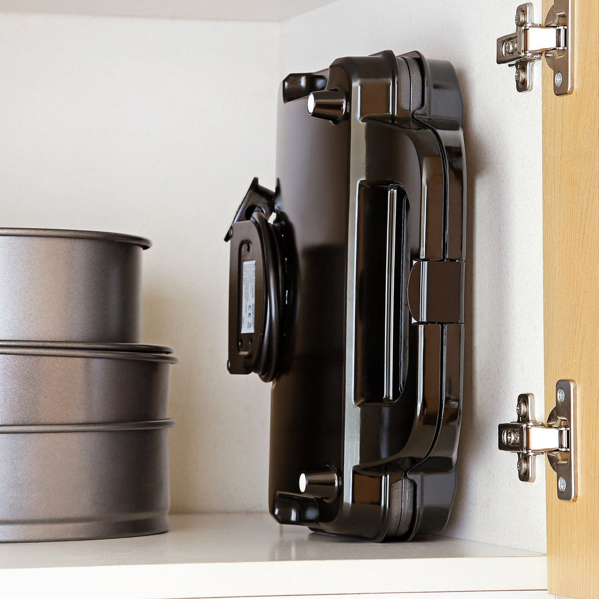 Image - Global Gourmet by Sensio Home Square Waffle Maker Iron Machine 1000W, Black