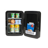 Image - Sensio Home 10L Mini Fridge Cooler & Warmer, AC+DC Power - 12v, UK & EU Plug (Midnight Black)