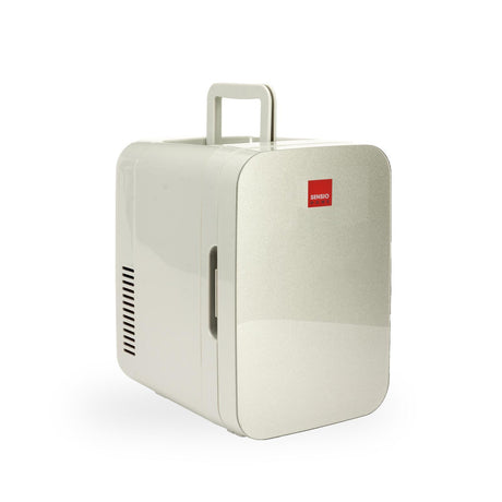 Image - Sensio Home 10L Mini Fridge Cooler & Warmer, AC+DC Power 12v, UK & EU Plug, Silver