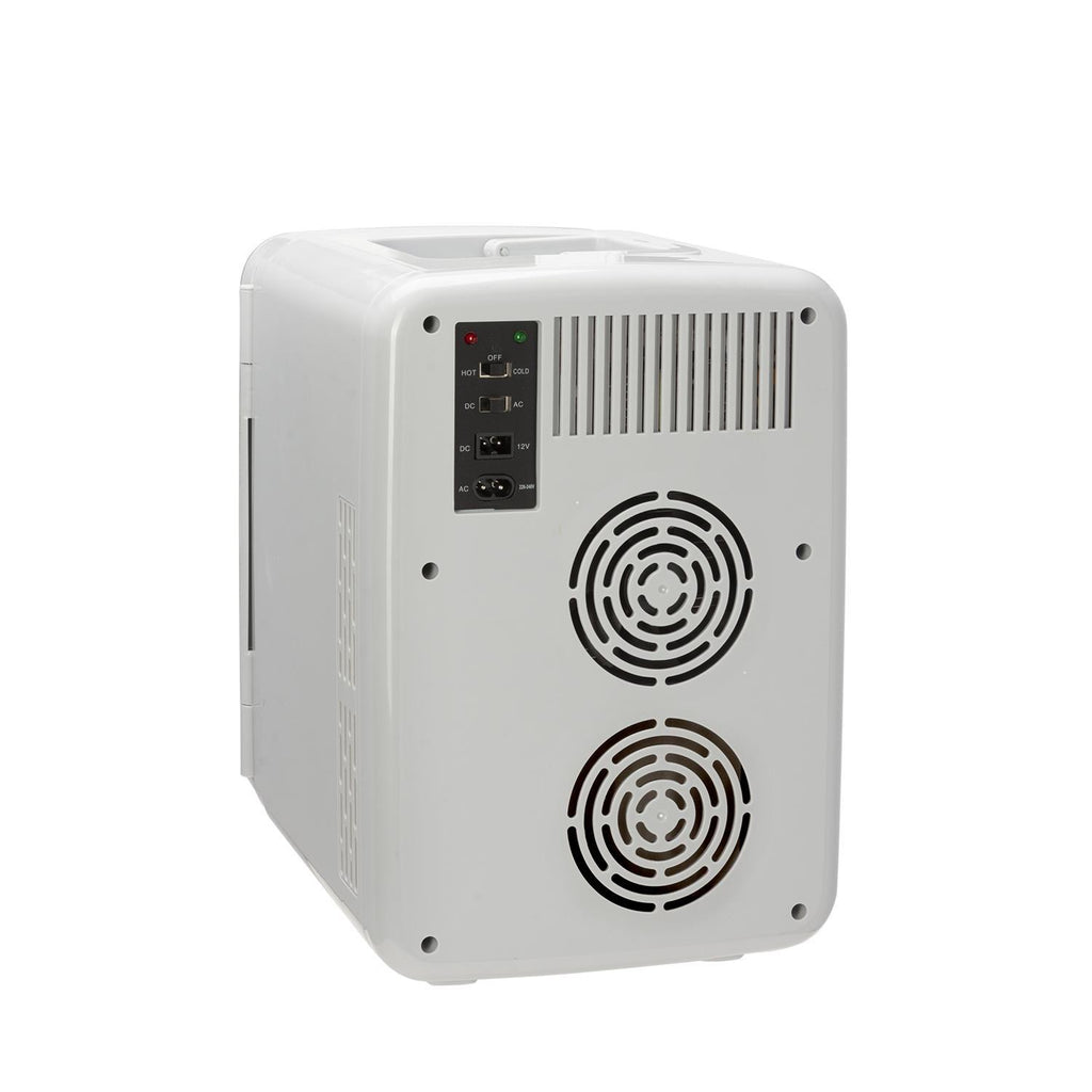 Image - Sensio Home 10L Mini Fridge Cooler & Warmer, AC+DC Power 12v, UK & EU Plug, Silver