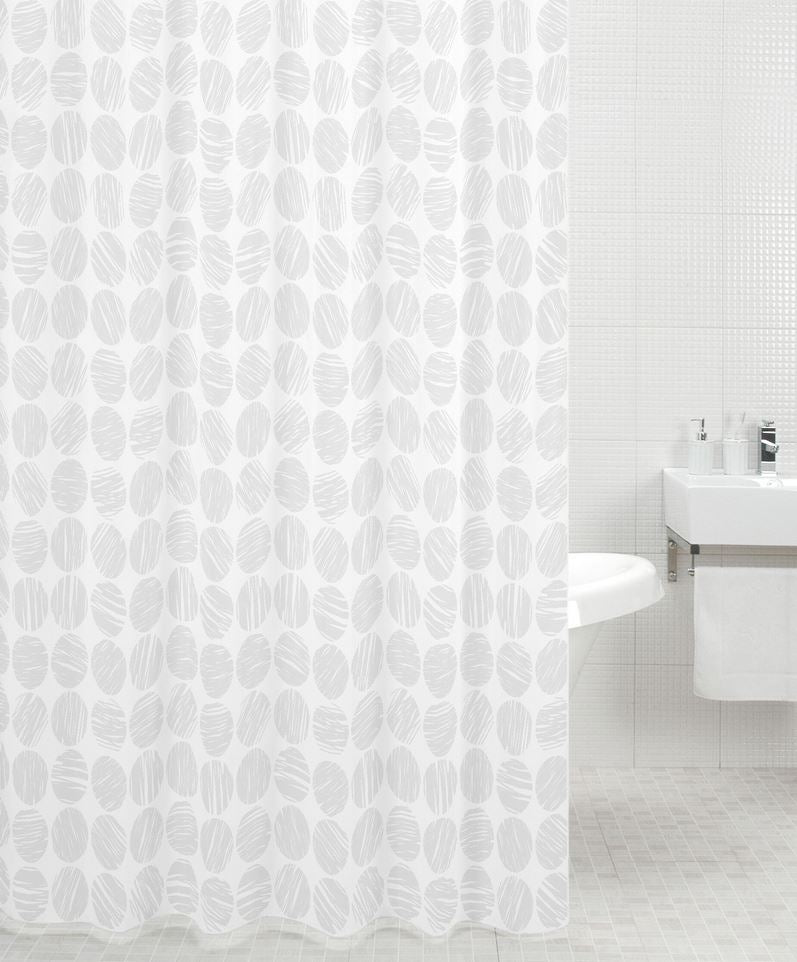 Image - Sabichi Polyester Shower Curtain, Carrara Design
