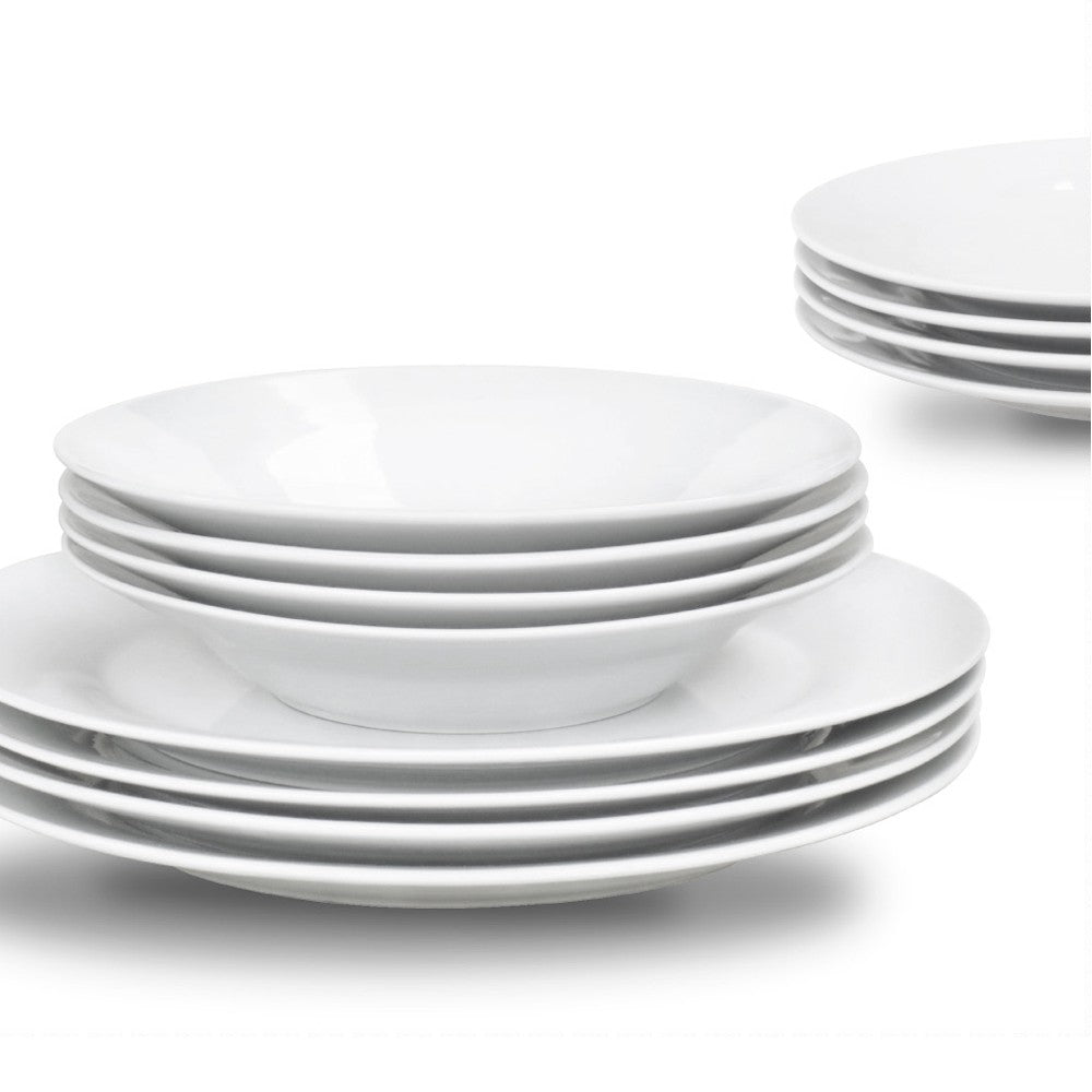 Image - Sabichi 12 Piece Porcelain Dinner Set, White