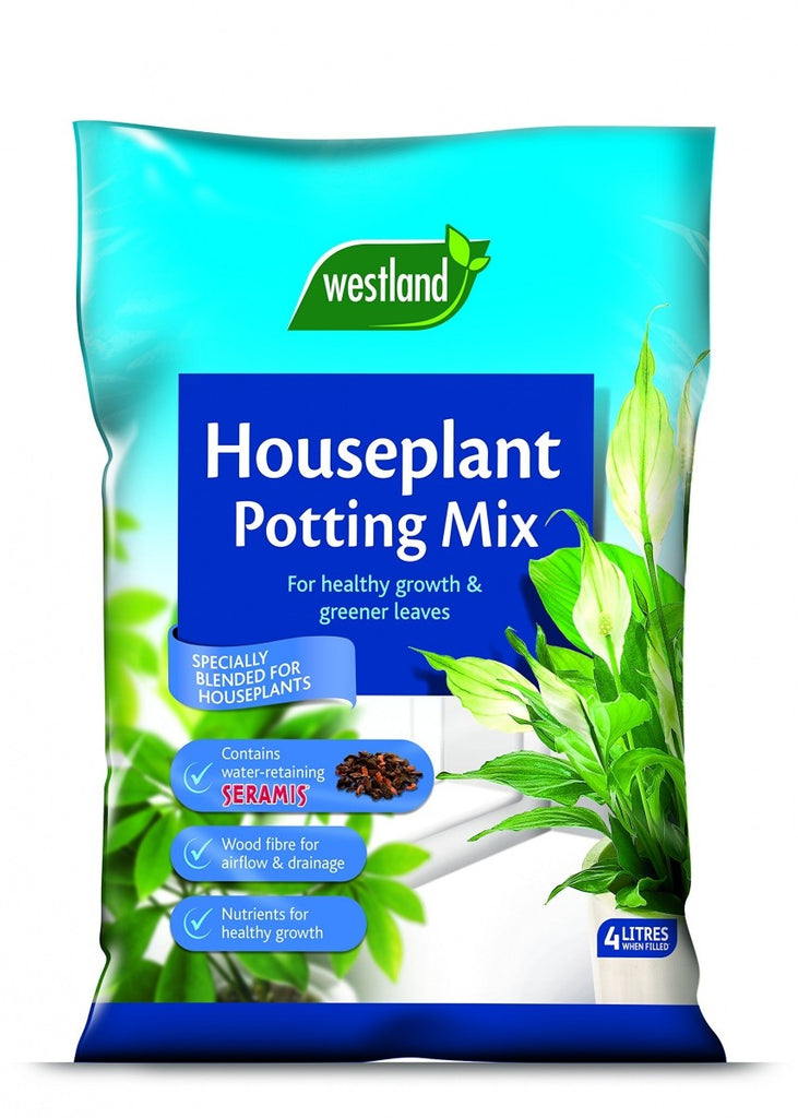 Image - Westland Houseplant Potting Compost Mix Enriched with Seramis, 4L