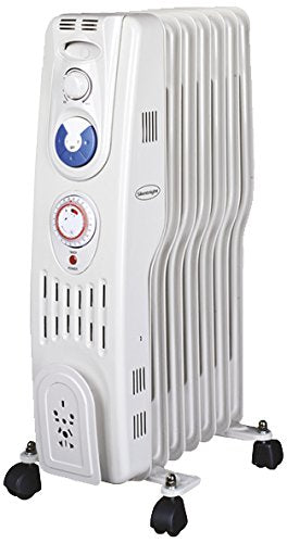 Image - Silentnight 7 Fin Oil filled radiator heater 2kw With 24 Hours Timer