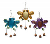 Image - Metal Bee Garden Windchime With Hang Tag Blue/Yellow/Purple