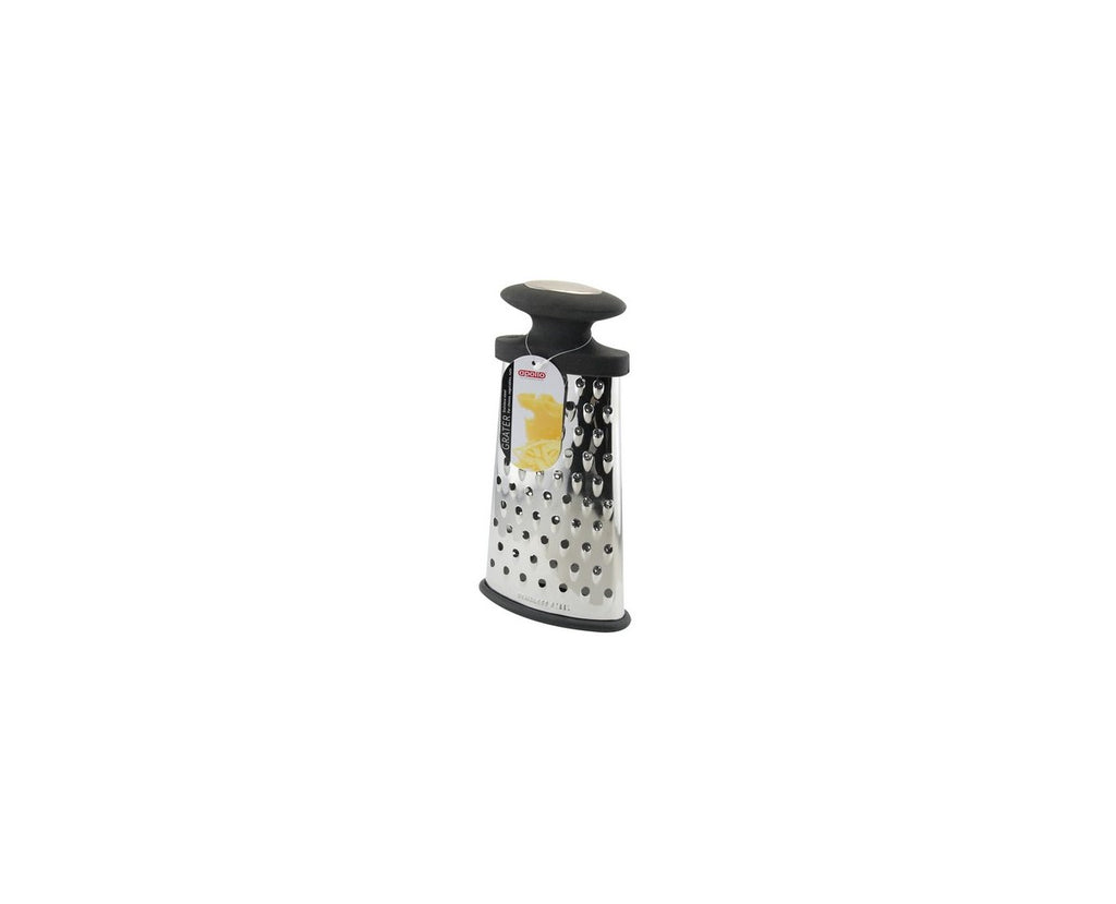 Image - Apollo Stainless Steel Oval Grater with ABS Body, Black
