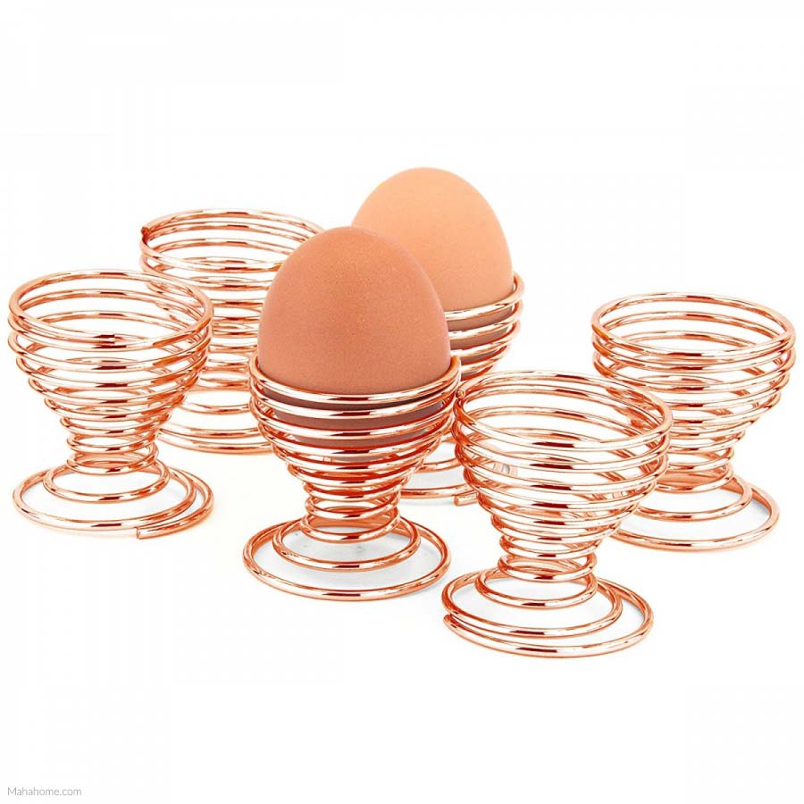 Image - Apollo Copper Chrome Finish Egg Cups, Set of 6