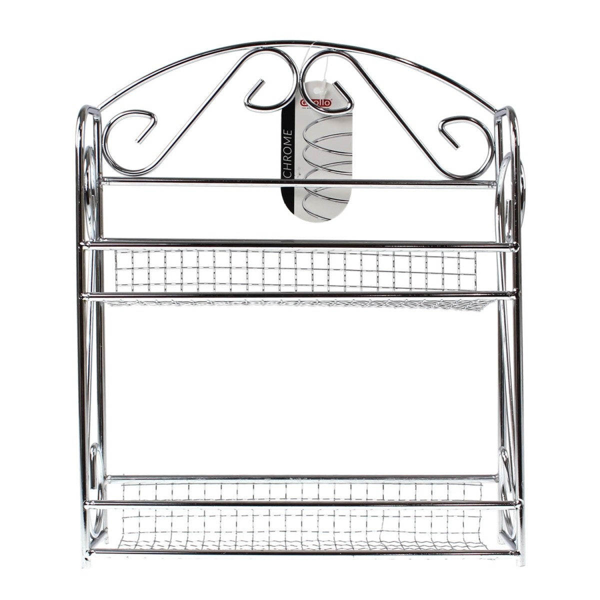 10 Jar Spice Rack Chrome