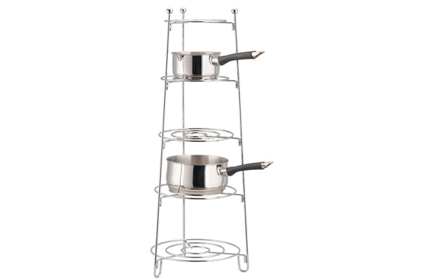 5 Tier Saucepan Stand Chrome