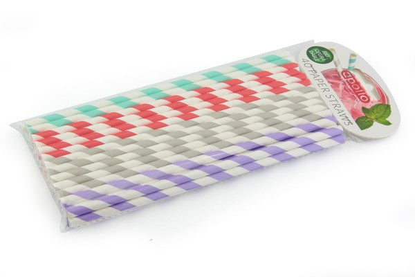 Image - Apollo Bio Degradable Paper Straws, Pack of 40, Multi-Colour