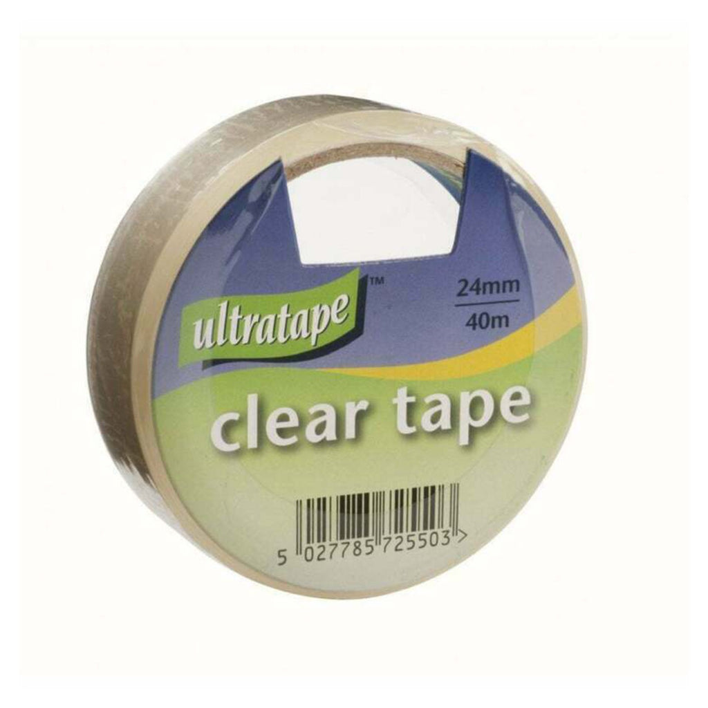 Image - Ultratape Roll Single Packaging Tape, 24mm x 40m, Transparent, Office Supplies