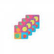 Image - KitchenCraft 'Fruit' Cork Back Laminated Coasters, Set of 4
