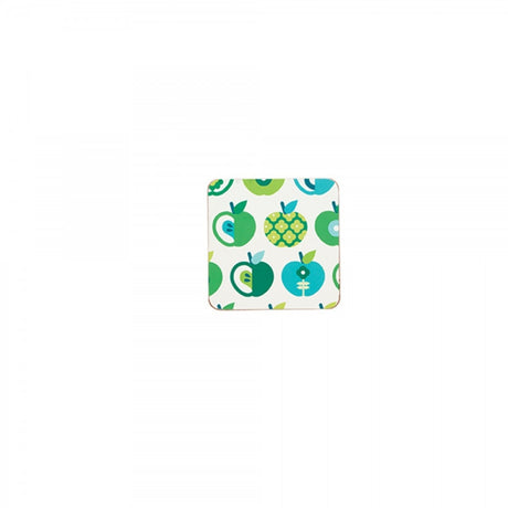 Image - KitchenCraft 'An Apple A Day' Cork Back Laminated Coasters, Set of 4