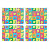 Image - KitchenCraft 'Fruit' Cork Back Laminated Placemats, Set of 4