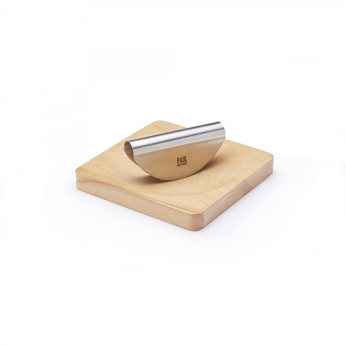 Image - Paul Hollywood by Kitchen Craft Mezzaluna Set, 20cm x 20cm, Beechwood