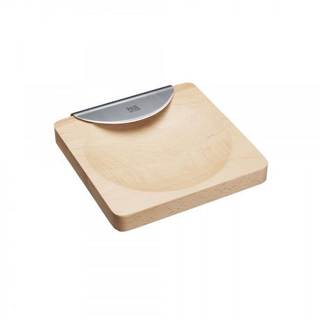 Image - Paul Hollywood by Kitchen Craft Mezzaluna Set, 20cm x 20cm, Beechwood