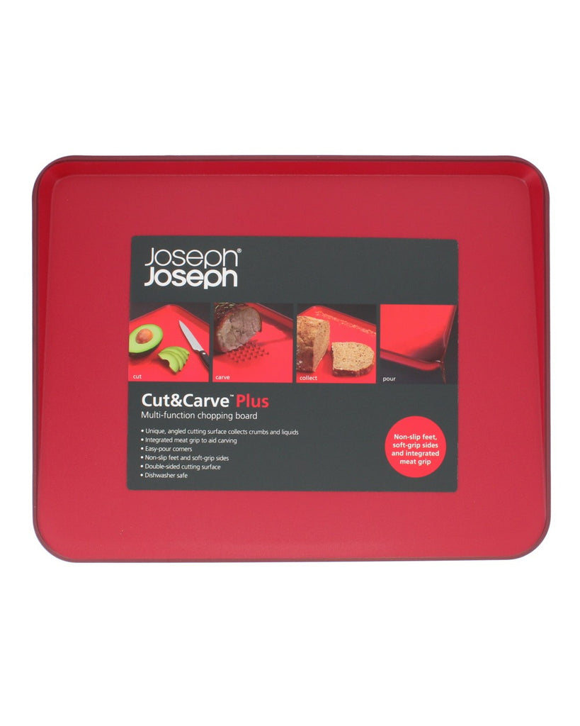 Image - Joseph Joseph Cut&Carve Plus Multi Function Chopping Board, Red