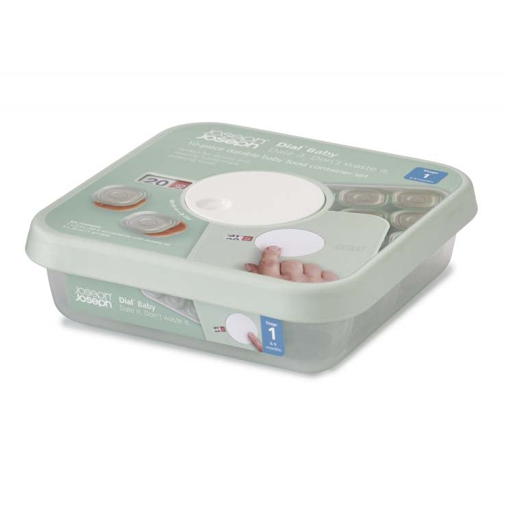 Image - Joseph Joseph Dial Baby Datable Baby Food Container Set, 10 Piece Set, Stage 1