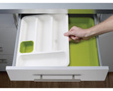 Image - Joseph Joseph DrawerStore Expandable Cutlery Tray, Green