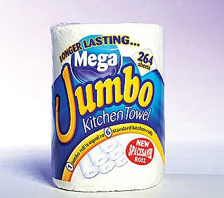 Image - Mega Jumbo Kitchen Towel Single Roll, 2 Ply