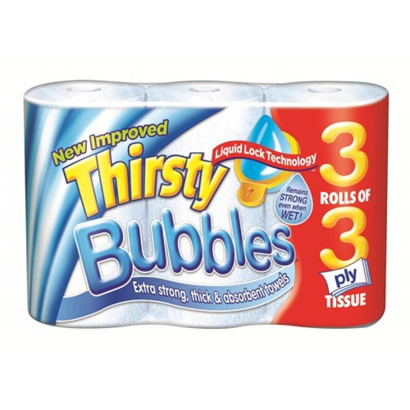 Image - Thirsty Bubbles K/Towel Pk3