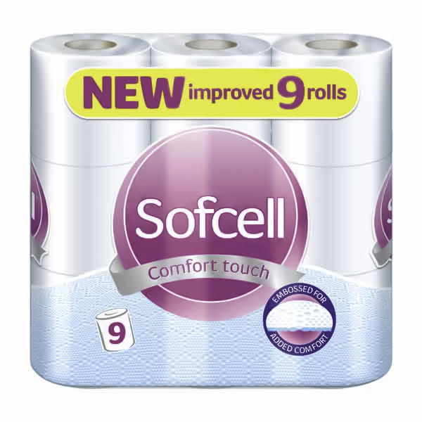 Image - Sofcell 2ply Toilet Roll 9s