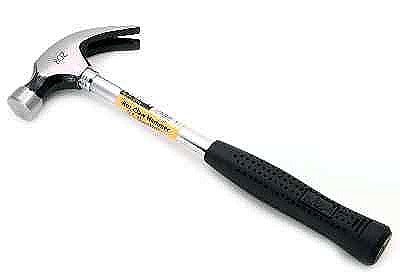Image - Rolson Steel Claw Hammer with Rubber Grip, 8oz