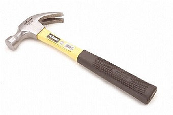 Image - Rolson Fibreglass Claw Hammer with Rubber Grip, 16oz