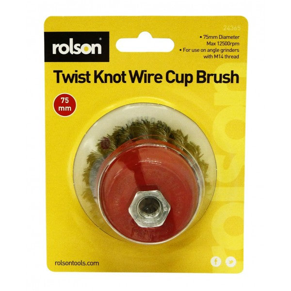 Image - Rolson Twist Wire Cup Brush, 75mm
