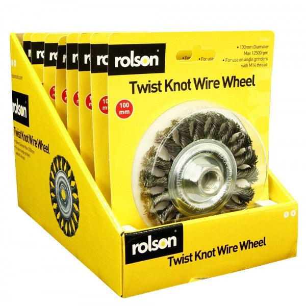 Image - Rolson Twist Knot Wire Wheel