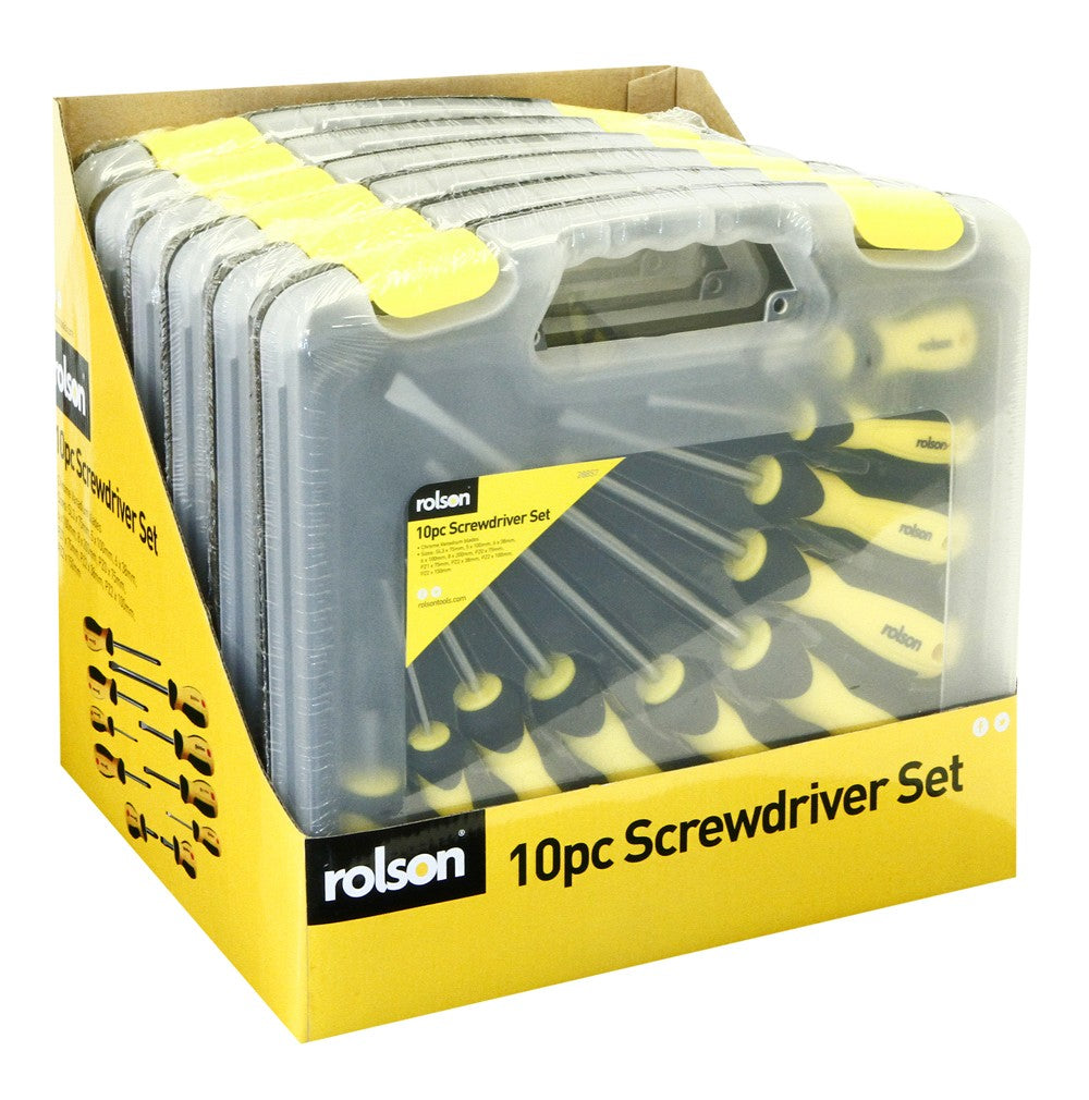 Image - Rolson 10pc Screwdriver Set