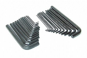 Image - Rolson Hex Key Set, MM and AF, 25 Pieces