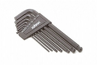 Image - Rolson Ball End Hex Key Set, MM, 7 Pieces